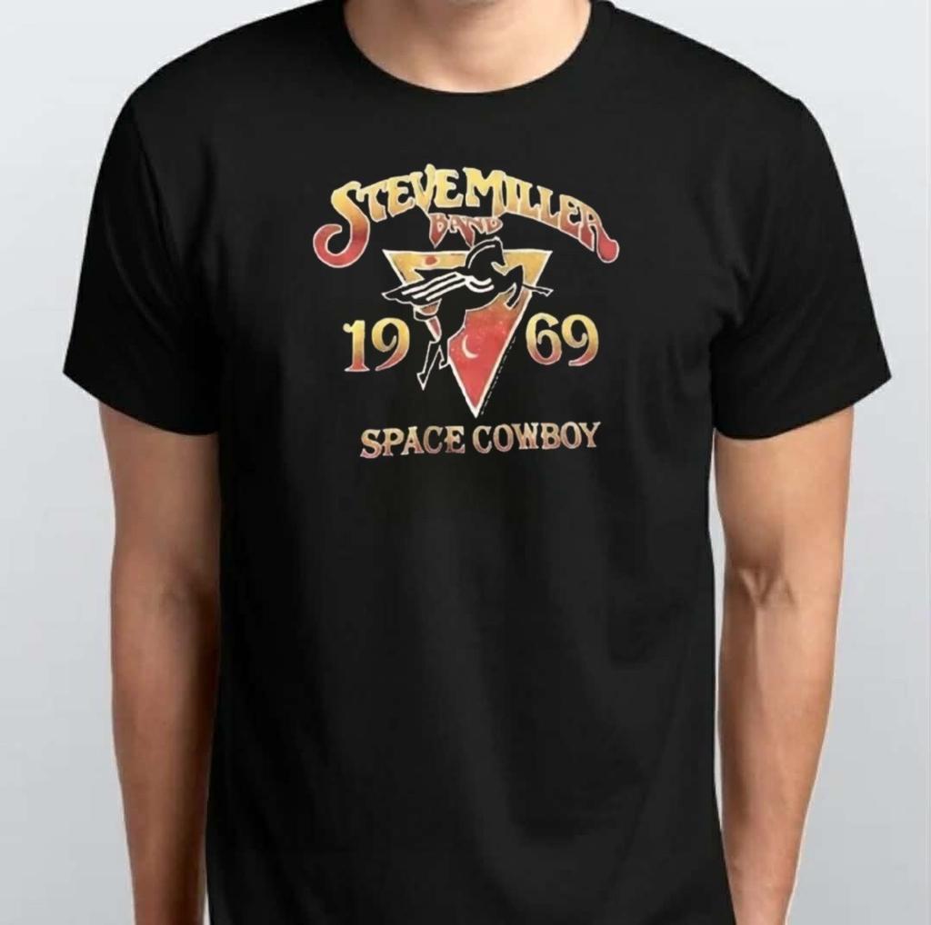 Retro Steve Miller Band Graphic Unisex T-SHIRT S M L XL XXL 3 4 XL Black