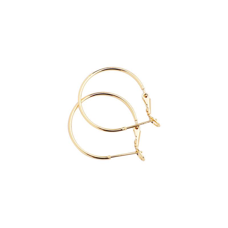 14k Gold Plated Color-Preserving Minimalist Hoop Earrings