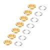 300 Set Sewing Grommets Eyelets Stainless Steel Multifunctional Grommet Eyelets with Washers for Belts Leather Crafts