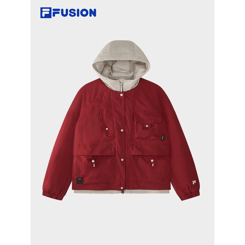 FILA FUSION Women s 2026 Spring Color-Blocked Hooded Padded Jacket XL