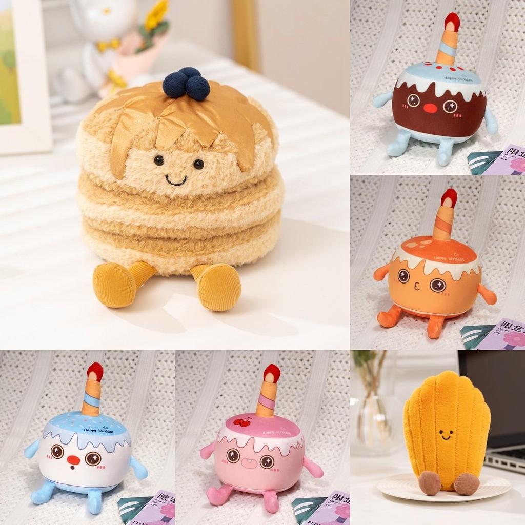 Pancake Chocolate Cake Story Plush Toy Soft Fruit Shaped Gift For Kids And Collectors