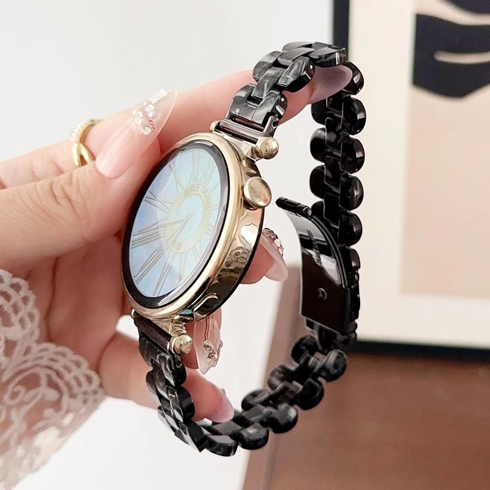 Harzarmband für Huawei Watch GT 4 41mm 46mm 18mm 20 22mm Schlankes Armband für Samsung Galaxy 4 5 pro 6 Classic 44mm 40mm Damen Armband