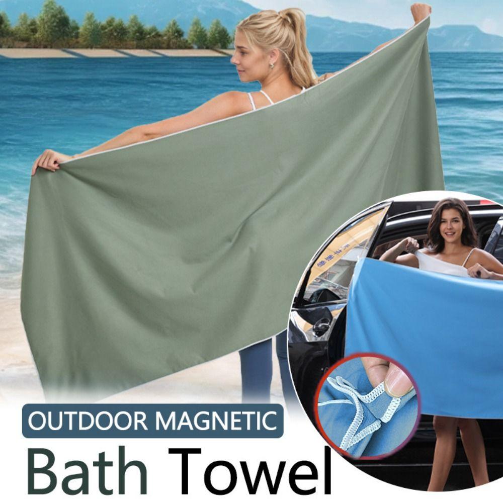 Portable Magnetic Bath Towel Quick-Drying Quick Dry Towel Gifts Beach Towel  Fitness