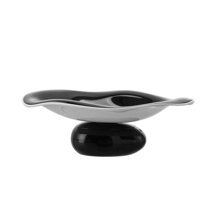 

Kitchen Tray Plastic Fruit Bowl Draining Rack Coffee Table Display of Snacks Candy Nuts Home Decor Gifts Storage Accessories чёрный