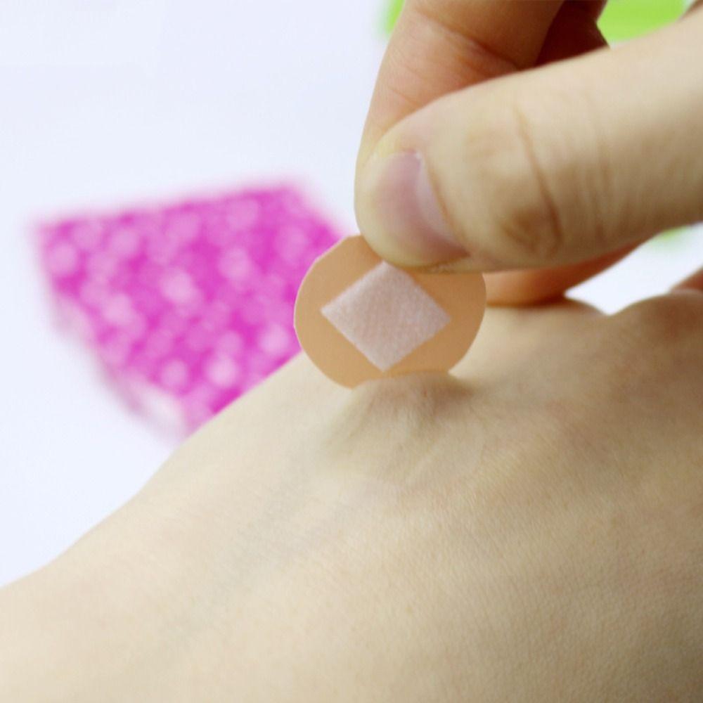 100/120PCS Round Round Band Aid Wound Dressing Children  Adhesive Bandages Cute Cartoon Bands Aid
