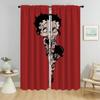Bettyes Boopes Curtains for Living Room Curtain Shades Tulle for Bedroom Home Interior Curtains 2 Pieces Partition Kitchen Child