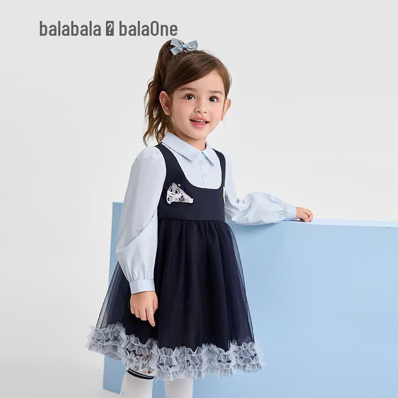 Balabala Girls' Long-Sleeve Princess Dress