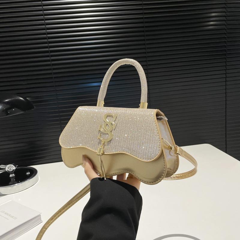 Simple Autumn New Fashion Trend Retro Underarm Small Square Bag Shoulder Messenger Bag Solid Color Women's Bag