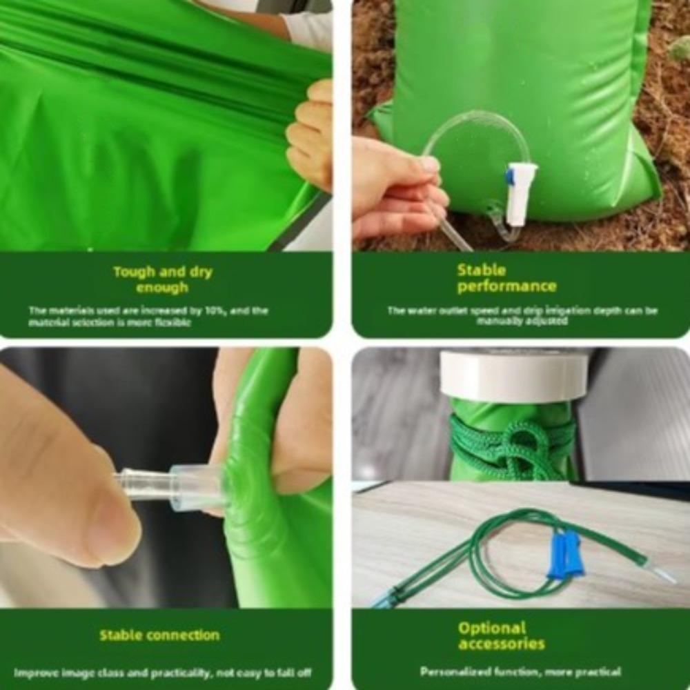15/40L Trees Drip Irrigation Bag Reusable Water Supply Bag Plant Watering Pouch Outdoor Dripping