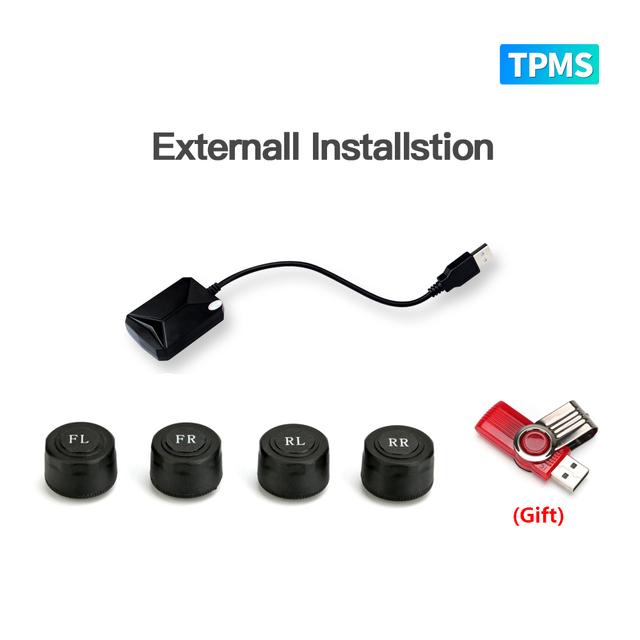 

USB TPMS система контроля давления в шинах Android TPMS запасная шина внутренний внешний датчик для автомобильного радио DVD-плеера