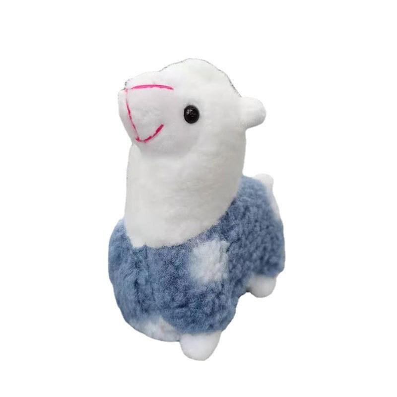 Lovely Alpaca Miniature Plush Toy Keychain For Kids Backpack Or Keyring Use