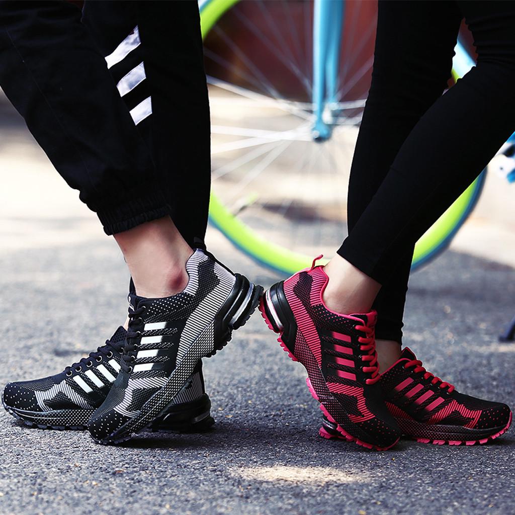 Couple Running Shoes Student Woven Mesh Casual Shoes Couple Large Size