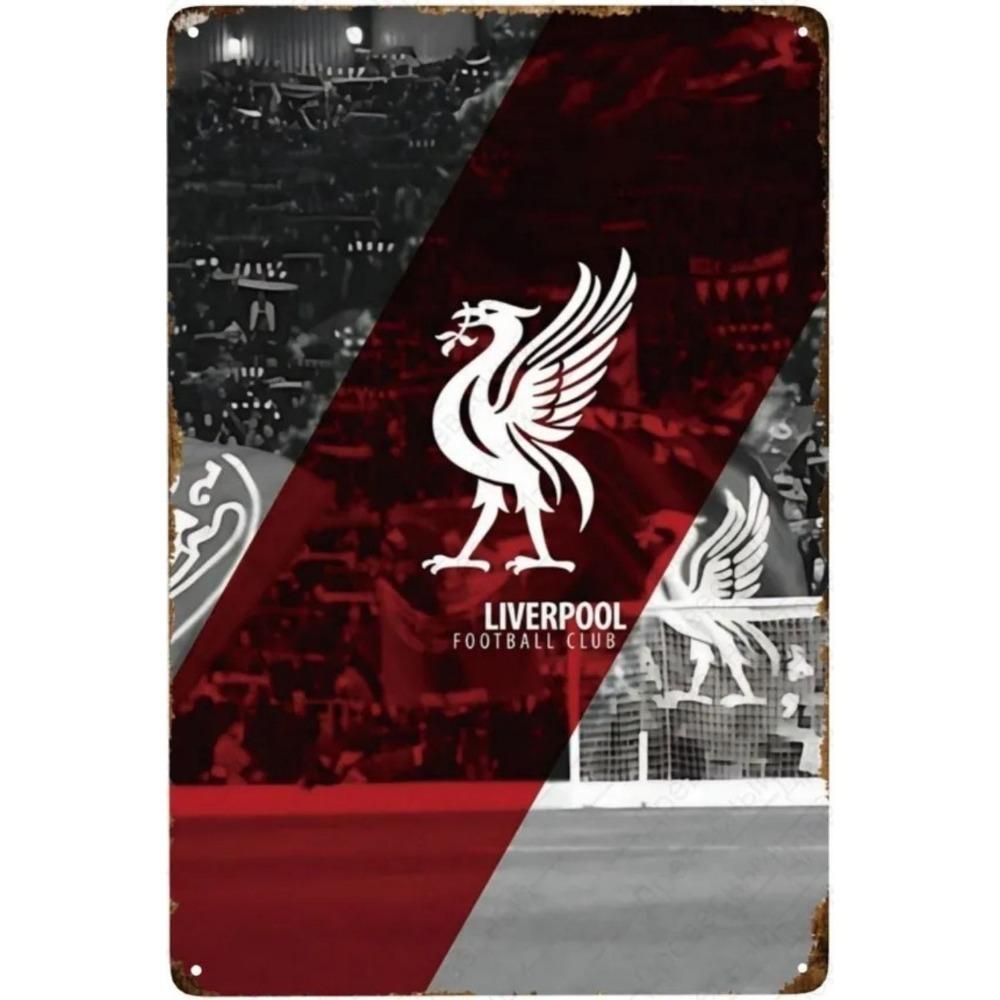 Ливерпуль-Винтажная жестяная табличка с логотипом кафе-бара-ночного клуба 20*30см