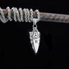 Nordische Runen Odins Speer Halskette Herren Goldfarbe Edelstahl Pfeilspitze Anhänger Valknut Talisman Männlicher Wikinger Schmuck Geschenk