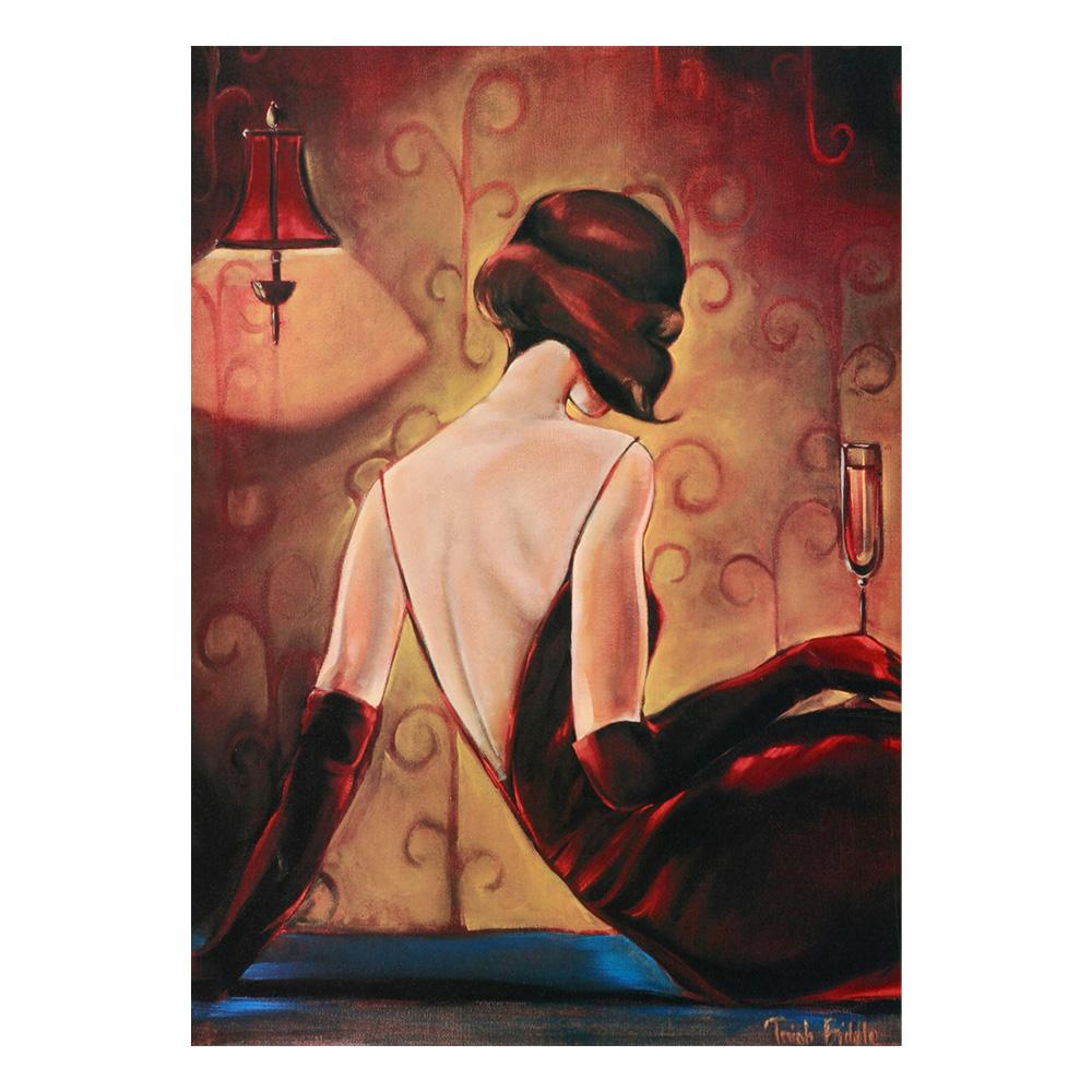 Beautiful Woman Figure Spanish Flamenco Dancer Modern Style Canvas Painting Wall Art Poster Print Pictures for Living Room
