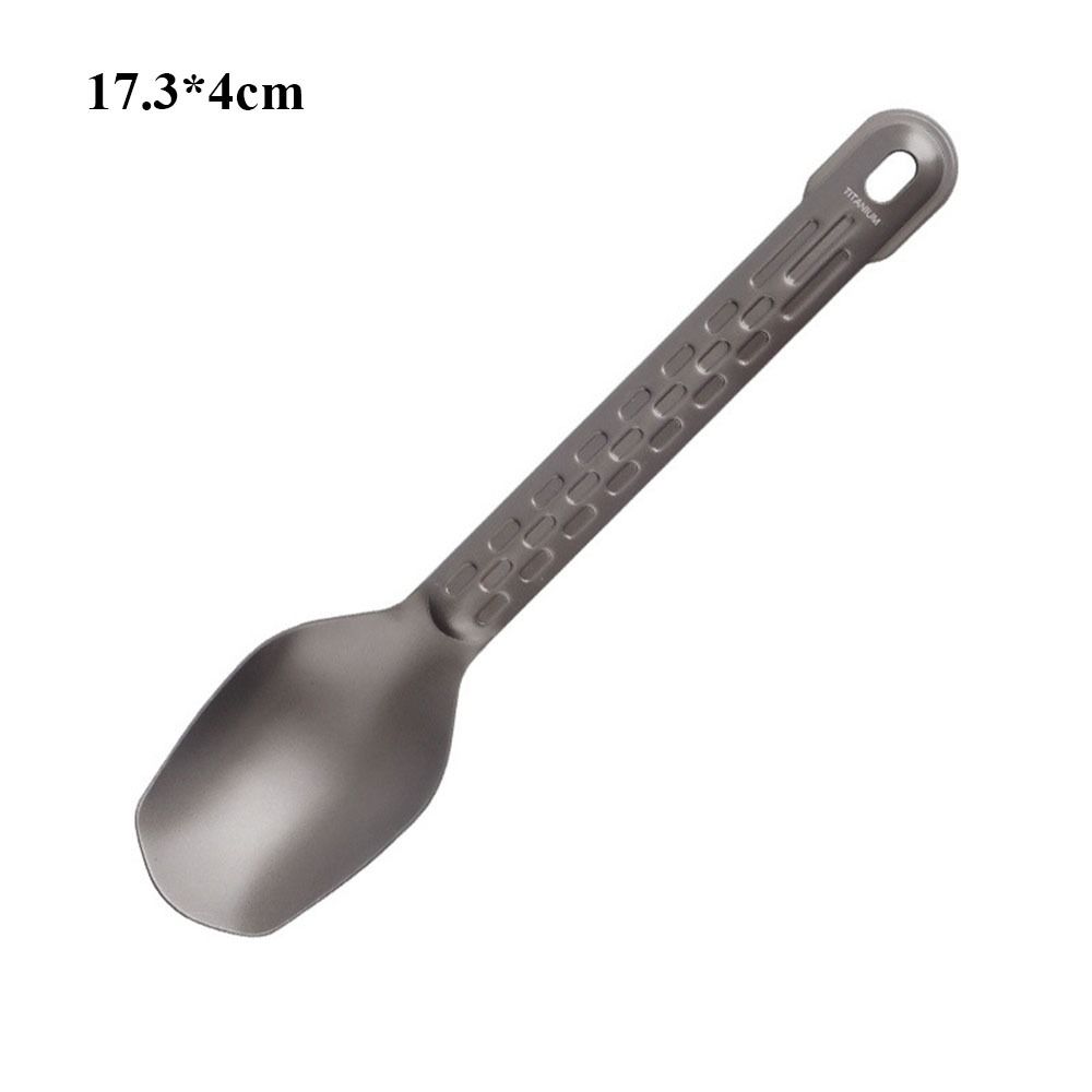 

Экологичная уличная походная вилка Портативная легкая титановая посуда Уличный инструмент 6