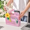 Shower Caddy Basket With Handles Portable Large Capacity Drainage Box Household Storage Basket For Camp Bathroom Beach Dorm Gym