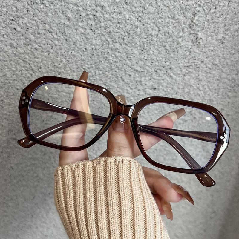 Square Rim Large Frame Sunglasses - 2024 Celebrity Style, High-End Sweet Girl UV Protection