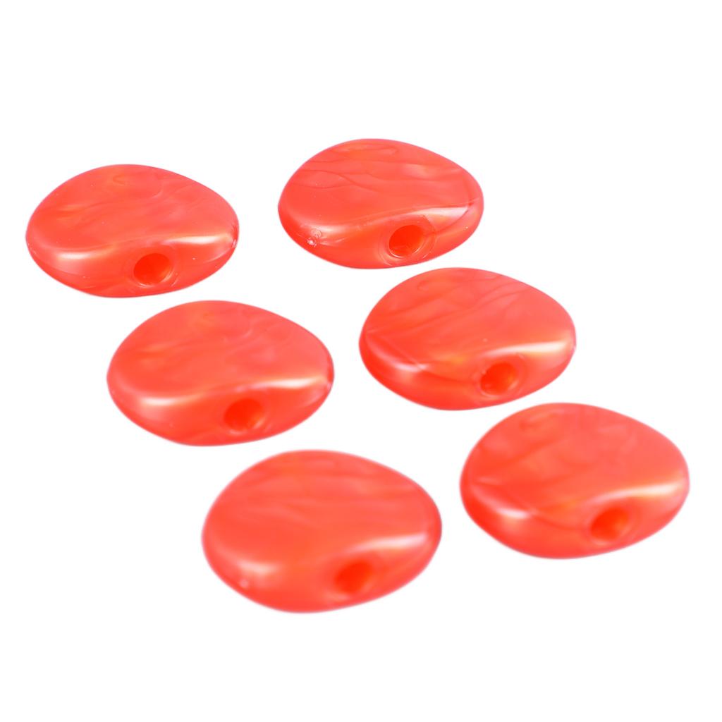 6Pcs Folk Guitar String Button Handle Knob Head Cap Tuner Tuning Peg Buttons Parts Red