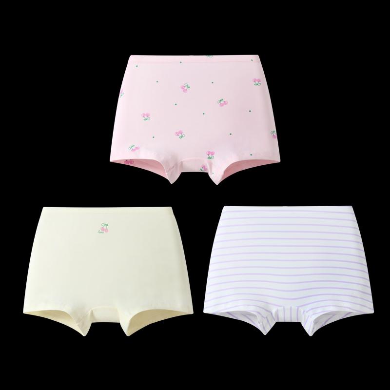 Annil Girls  Cotton Boxer Briefs 3-Pack 110cm