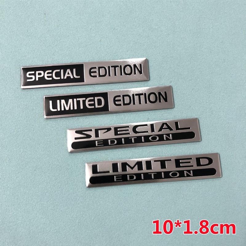 3d Aluminium Special Edition Logo Limited Edition Emblem Sticker Car Interior Exterior Decoration Decal Accessories