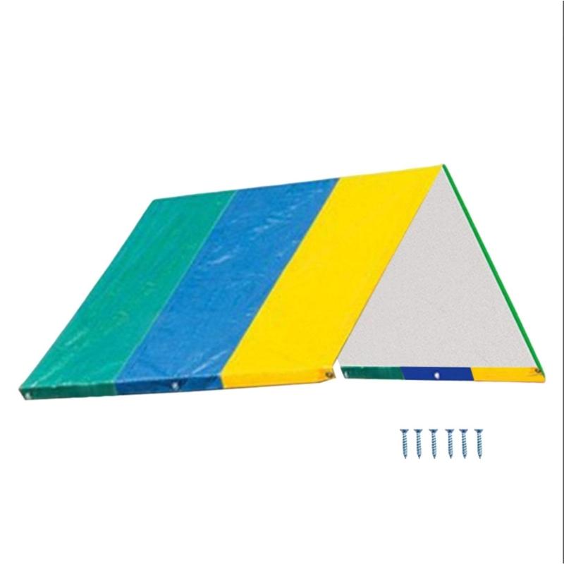 Silver Coated Playground Shelter Cover Replacement Dustproof Canopy For Kids Play Backyards Equipment Outdoor Activities