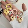 Cute Cartoon Doughnut Keychain For Women Girls Funny Kawaii Pendant Keyring  Backpack Decoration Accessories Gifts