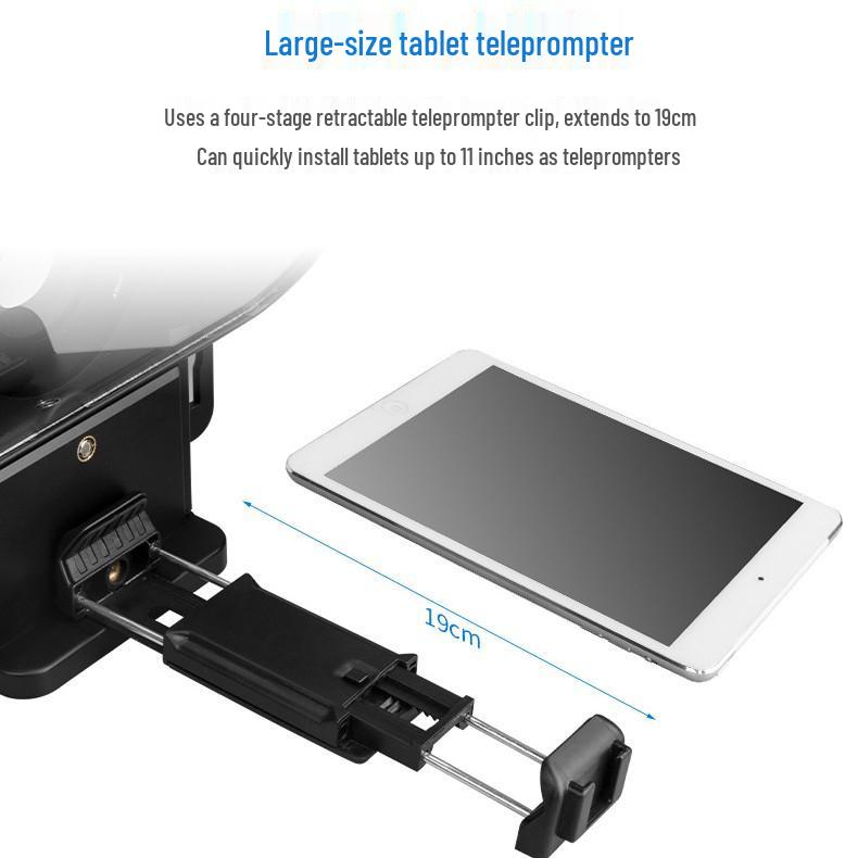 Bestview T2/T3 Dual Teleprompter for Phones/Tablets - Ideal for Live Broadcasts, Interviews, and Subtitles.