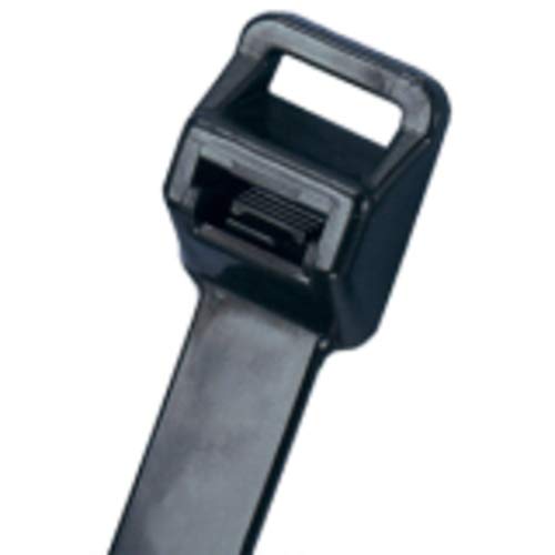 

Panduit Release Tie Removable Nylon Cable Ties, Weather-Resistant Black, 25-Pack (PRT2EH-Q0)