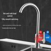 Yuzhuxun Gooseneck Wall-Mounted Hot/Cold Brass Kitchen Faucet