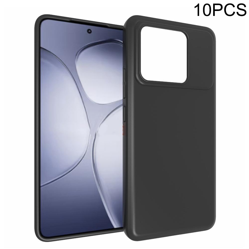 

10Pcs/Pack For Xiaomi Redmi K70 Ultra Case Anti-Fingerprint Soft TPU Protective Cover Black