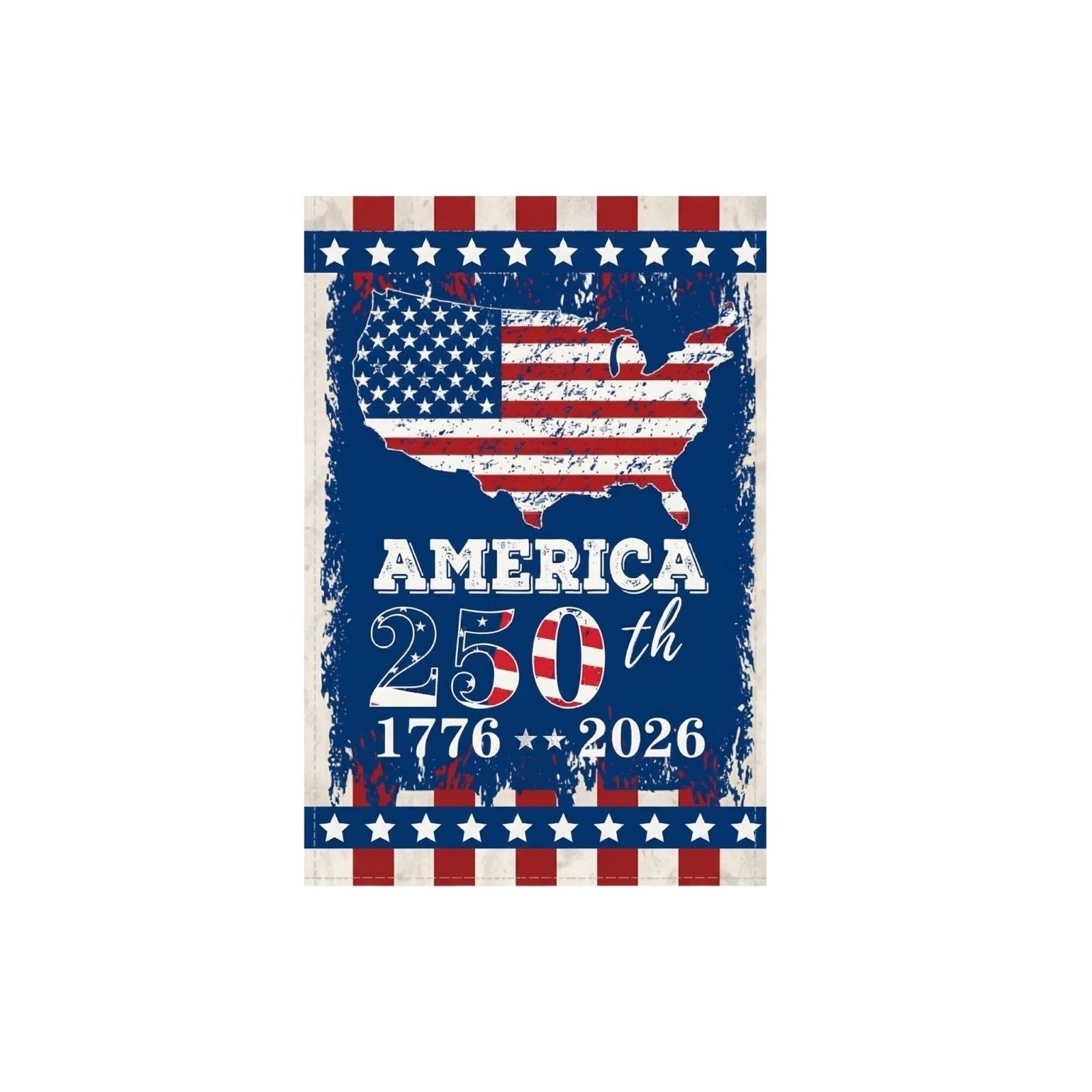 

The People 1776-2026 Flag Memorial Day Patriotic 0th Birthday 0 Years United States Indoor Garden Decoration (0 YEARS) One Size