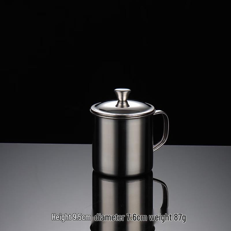 ZISIZ Stainless Steel Mug with Lid and Handle