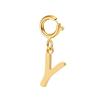 spring buckle Letter Charms Pendant initial charms pendant for Women Necklace earring Zircon keychain DIY accessories Wholesale