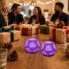 White Elephant Gift Exchange Dice Santa Swap Dice, Christmas Stocking Stuffers Party Game Glitter Multi-sides for Present with