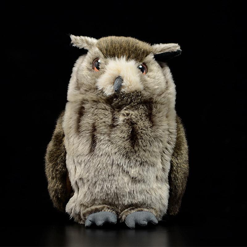 Creative Real Lifelike Parrot Cockatiel Miniature Cute Owl Soft Stuffed Doll Photo Props Home Garden Decor Ornament Fake Birds