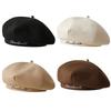 Letter Embroidered Newsboy Hat Octagonal Visors Cap Vintage Beret Painter's Hat
