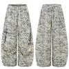 Womens Gradient Striped Sweatpants Loose Wide Leg Drawstring Joggers Streetwear Jazz Dance