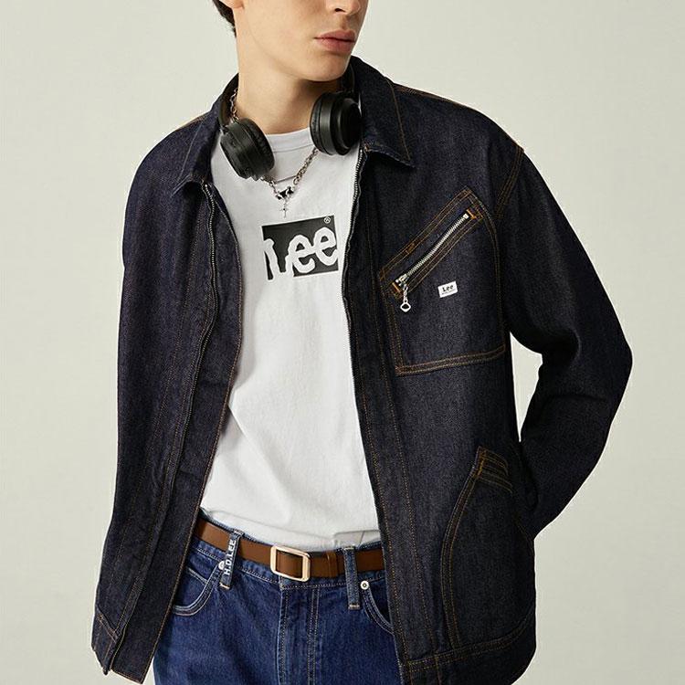 Lee Washed Denim Jacket With Zipper Decoration Men jackets LMT0044996VG00F898L00