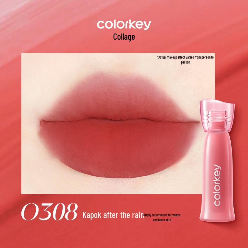 Colorkey Qixi Collection: Water Mist Lip Glaze - Non-Stick, Long-Lasting Lip Color for Women.