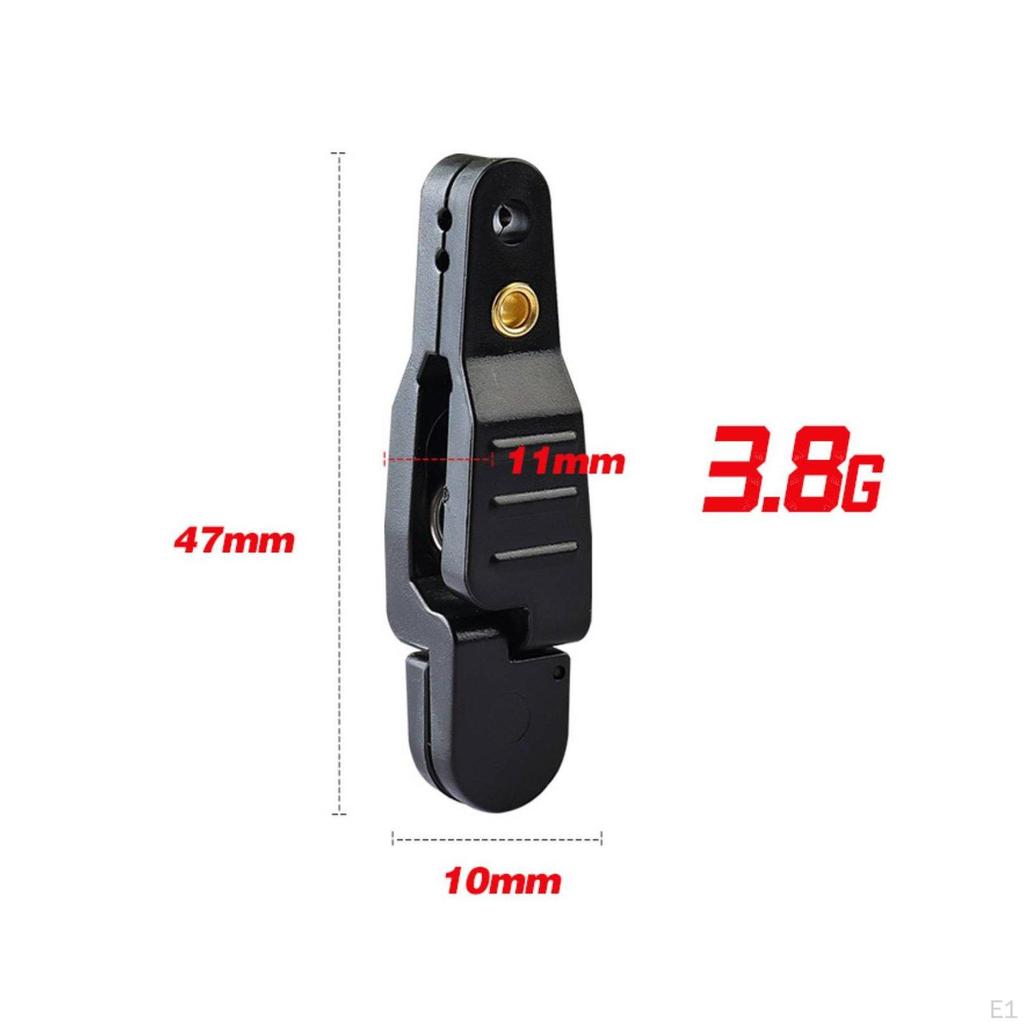 Trolling Release Clip Easy to Operate Fishing Line Adjustable Tension for Anglers Black