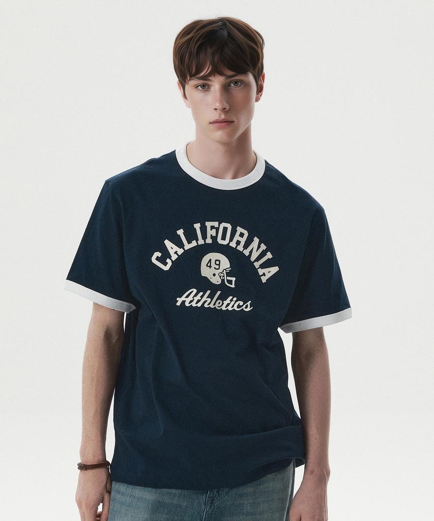 WHO.A.U Campus Ringer T-Shirt / Whrag2424U