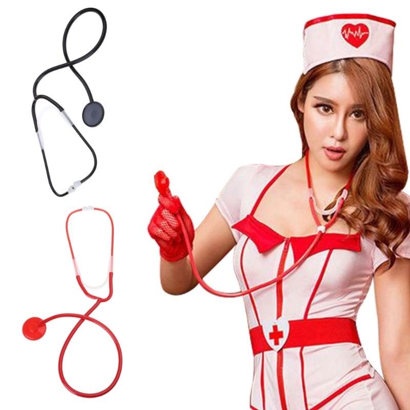 Toy Stethoscope for Doctors Nurses Fancy Dress Up Costumes, Halloween Nurse Stethoscope Cosplay Costume Accessories