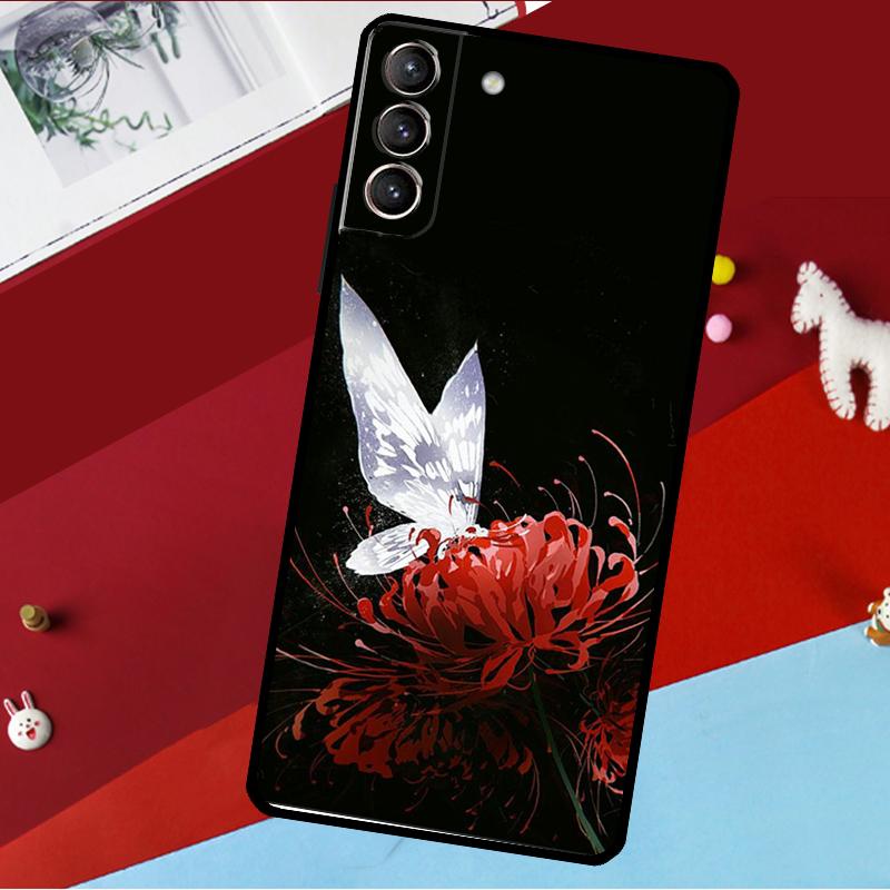 

Lycoris Radiata Flower Case For Samsung Galaxy S23 Ultra S22 S21 S20 FE S8 S9 S10 Plus Note 10 20 Back Cover Shell Galaxy S10