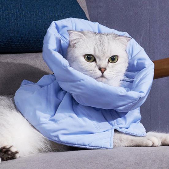Katze Schutzkragen Verstellbar Winddicht Hautfreundlich Beißschutz Polyester Wundheilung