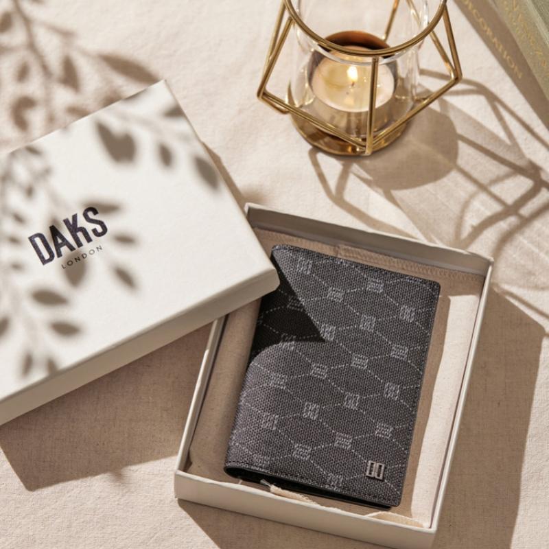 Daks Black Leather Card Wallet Dbho6e765bk