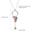 Christmas Santa Candy Bell Tassel Necklace, Creative Festive Clavicle Chain for Women