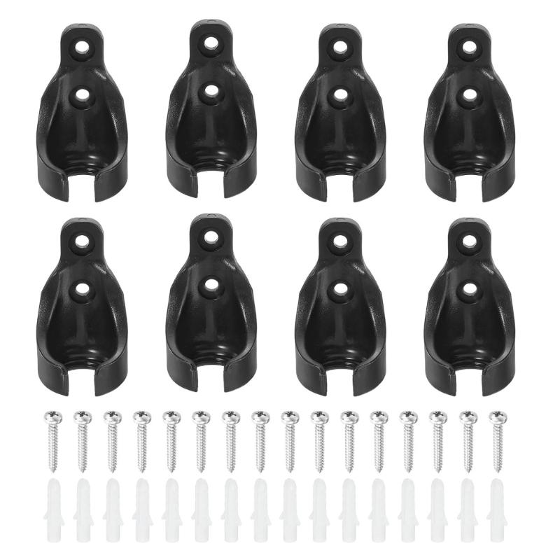 8Pieces Universal Design Bungee Cord Holders Plastic Brackets for Blinds J0MC