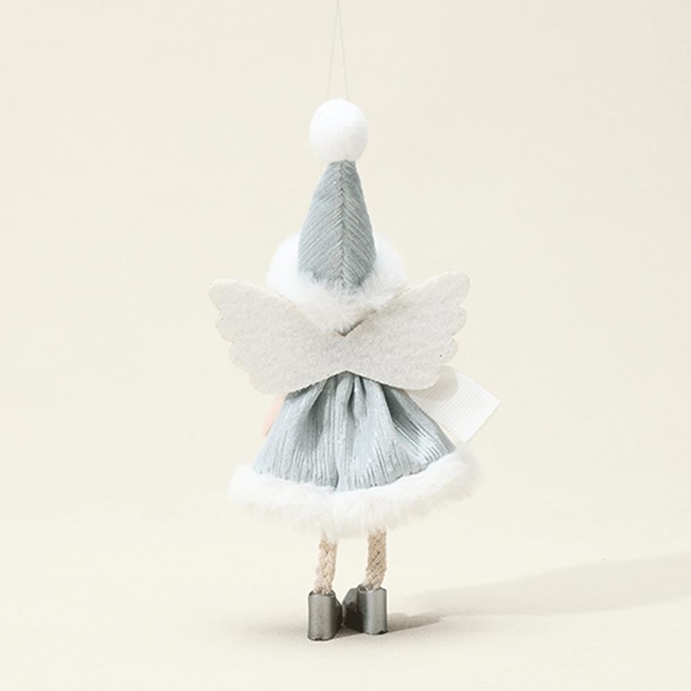 Angel Girl Ornament Lovely Seasonal Decor Plush Cute Christmas Tree Doll Pendant For Fireplace Living Room Bedroom Hanging Decor