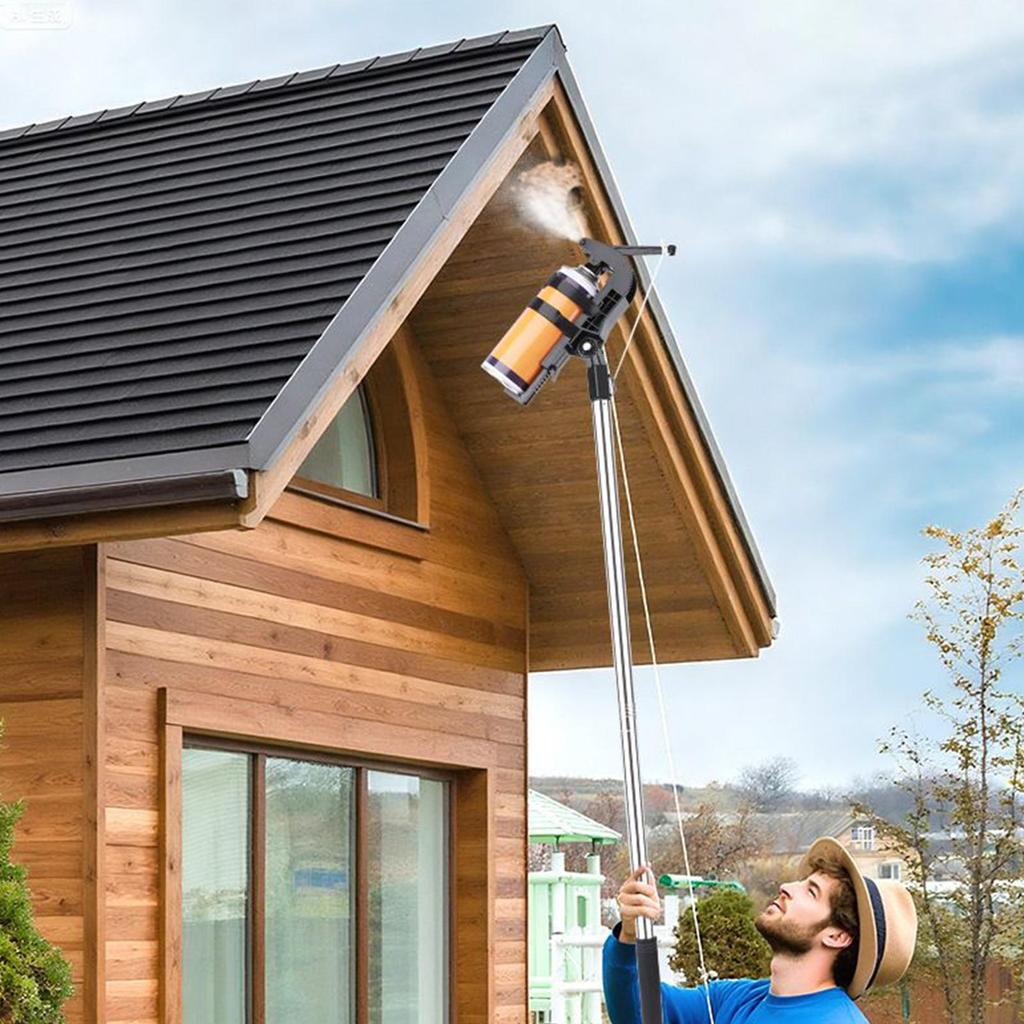 Adaptér prodlužovací tyče pro sprejovou nádobu Adaptér stojanu na postřikovač s teleskopickou tyčí 1,6/2/2,4 m Nastavitelný úhel Rozprašovací nástavec